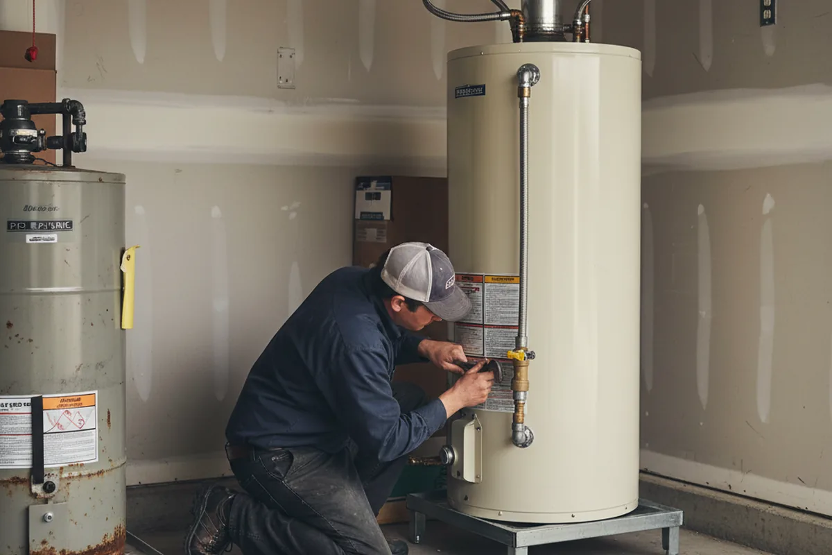 Water heater and shutoff valve replacement in Saint Rose